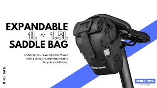 Expandable Bicycle Saddle Bag   Myanmar Lifestyle