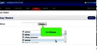 How to backup and restore your database in OpenCart