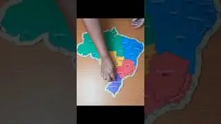 Mapa do Brasil/ brinquedo Brasil/Sugestão de como aprender o mapa do Brasil