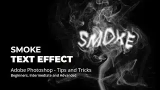 Smoke text effect with smoke brush | 