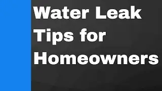 How to Find a Water Leak in a House - Water Leak Tips for Homeowners