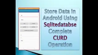 how to store data in Sqlitedatabase