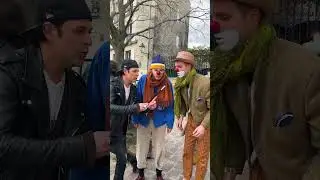 Magician fools two Clowns 