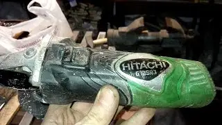 Angle grinder Hitachi G13SR3. Disassembling the spindle, replacing the bearing. bearing replacement