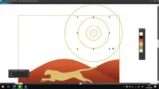 Ilustración Sabana en CorelDRAW