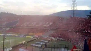 TIFO DIM DALE ROJO DEPORTIVO INDEPENDIENTE MEDELLIN VS TOLIMA 10/18/2014
