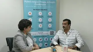 Mahendra Gokhale interviewed by Manjula Nair at FITACON-Pune's Largest Fitness & Health Conference
