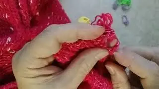 Ремонт нижнего края вязаного изделия