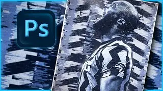 Full Lukaku artwork walktrough! - Abstract Football Poster Tutorial (Photoshop)
