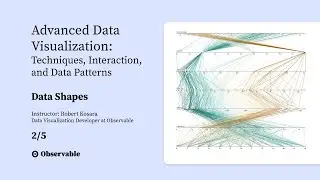 Data: Advanced Data Visualization: Techniques, Interaction, and Data Patterns - with Robert Kosara