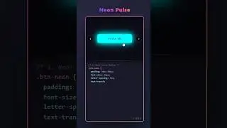5 NEON Button Effects That Make Your Website Look PREMIUM (CSS + JS)