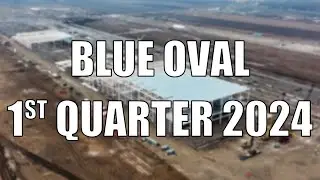 Ford BlueOval Battery Park QUARTER 1 2024 Update - NEW Steel Erected, New Substation & Utility Work