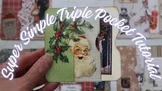 Easy DIY Triple Pocket Journal Hack For Your Junk Journal - Super Simple Triple Pocket Tutorial