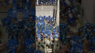 Ultramarines, Death Watch, Custodes, Iron hands, Astra Militarum. 2nd display done.