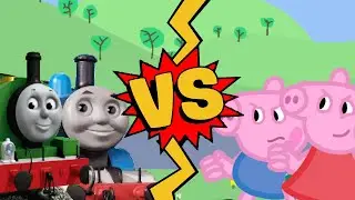 M.U.G.E.N. Battles | Thomas/Percy vs Peppa Pig/George Pig | Thomas & Friends vs Peppa Pig