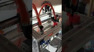 IDEX MIRORING MODE VOSTOK 3D Printer, 300/20k accel #3d #3dprinting #3dprinter #diy