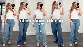 ABERCROMBIE DENIM TRY ON HAUL - Jeans Size 6, Curvy & Short Body Type