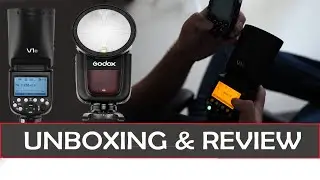 GODOX V1-N Round Head Speedlite DSLR Camera Flash  (Black)