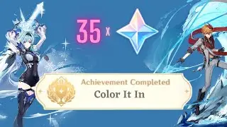 Color It In | Genshin Impact Easy Achievement | 35 Primogems