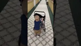 Connor helping Great-Grandma with laundry