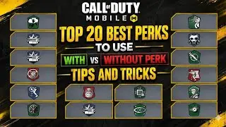 TOP 20 BEST PERKS to use in COD Mobile (With Perk vs Without Perk)