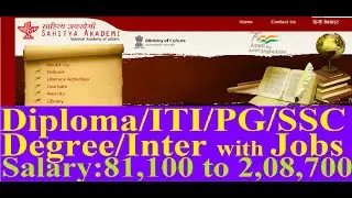 Diploma/ITI/PG/Degree/Inter/SSC with Jobs salary 81,100/- to 2,08.700/- per Month
