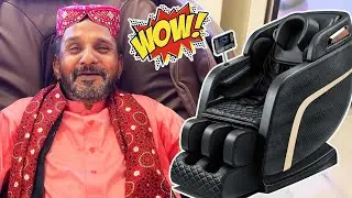 Tribal People Experience Massage Chair For The First Time