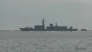 HMS IRON DUKE F234 IN PLYMOUTH SOUND 14-6-24