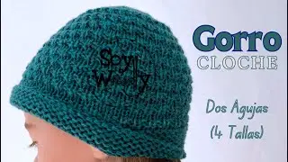 Cómo tejer un Gorro Cloche en dos agujas (4 tallas) Inspiración moda años '20 - Soy Woolly