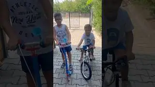 Devran scooter Onur bisiklet yarışı yaptılar #shorts