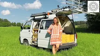 Von 500 m² auf 2 m² minimalisiert - Leben im Minicamper Piaggo Porter