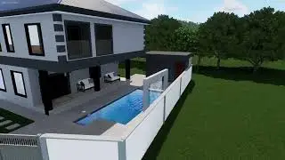 EASTERN GET AWAY BACKYARD REMODEL 3D RENDERING BY VELDON A POOLS
