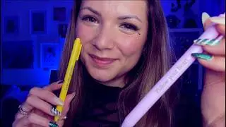 ASMR for sleep - close whispers, positive affirmations, writing sounds