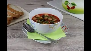 Фасолевый Фасолевый суп с сосисками
