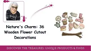Spring/Summer flower wooden ornaments: Colorful tree decorations