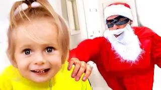 Папа играет в секретного Санту | Детские песни про Новый Год