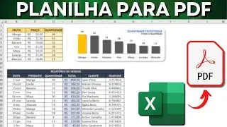 Como Salvar Planilha de Excel em PDF | Imprimir em PDF | Configurar Página de Impressão