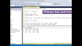 Theory of Primary Key and Foreign Key Constraint in SQL Server with Example || In Hindi