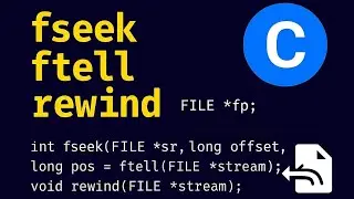 fseek() || ftell() || rewind() in C Programming || File Handling in C Programming