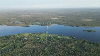 High1600 ft drone sightseeingflight over the village ofAlavuokki,Kainuu, Finland,midsummerday24.6.23
