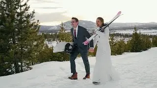 Ski Elopement Wedding Teaser | Winter Park Colorado