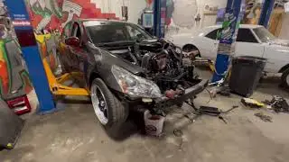 I crashed my twin turbo ls Infiniti in the rain!