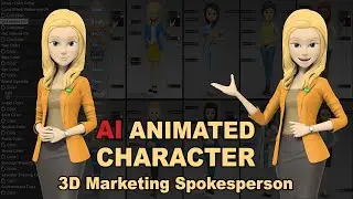 AI Animated Character – 3D Marketing Spokesperson (Female)