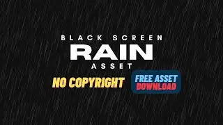 Cinematic Rain Overlay – Free Black Screen Rain Effect (4K No Copyright)
