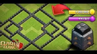 17 MİLYON GANİMETE SADECE DUVAR BASMAK !! | Clash of Clans