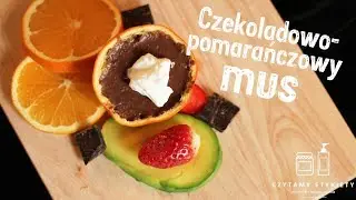 Czekoladowo-pomarańczowy mus - zdrowy, czekoladowy deser