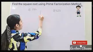 Square Root using Prime Factorization #squareroot #shortsvideo #gurleenclasses #ytshorts #maths