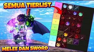 Complete Sword and Melee Tierlist in Sailor Piece