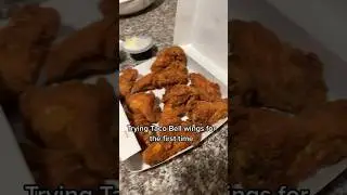 Trying Taco Bell Wings #food #shorts