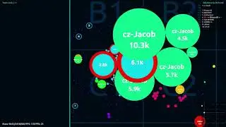 Agar.io (delta) Multibox server takeover. Blood agar #1